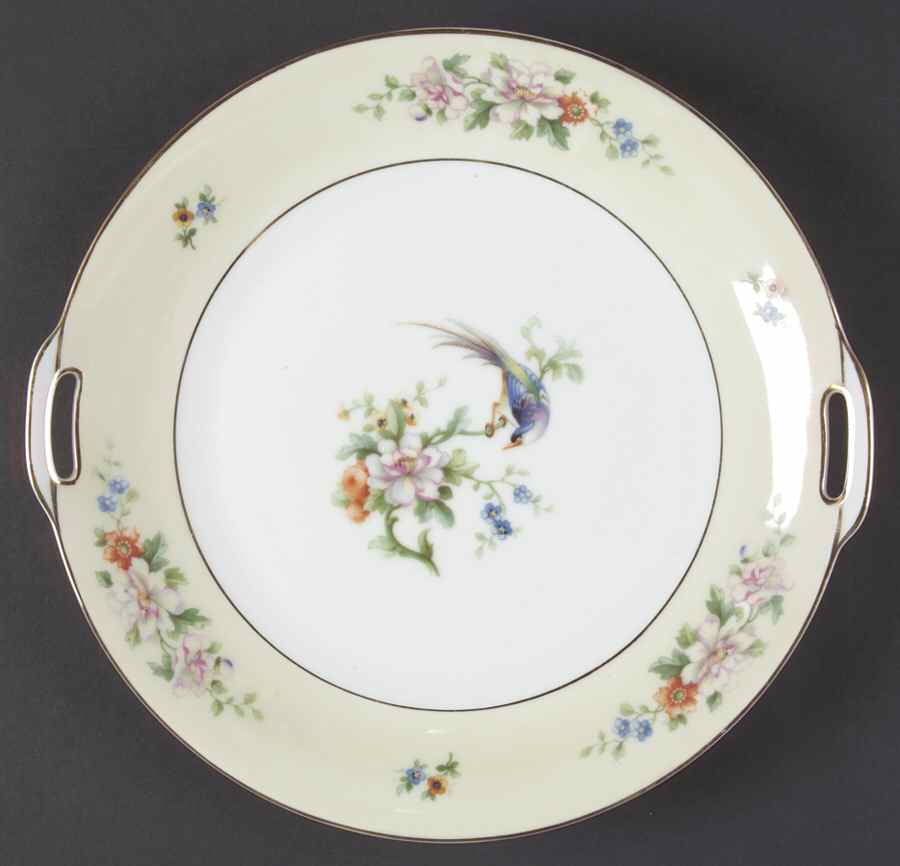 Songbird Handled Cake Plate by Heinrich - H&C-1