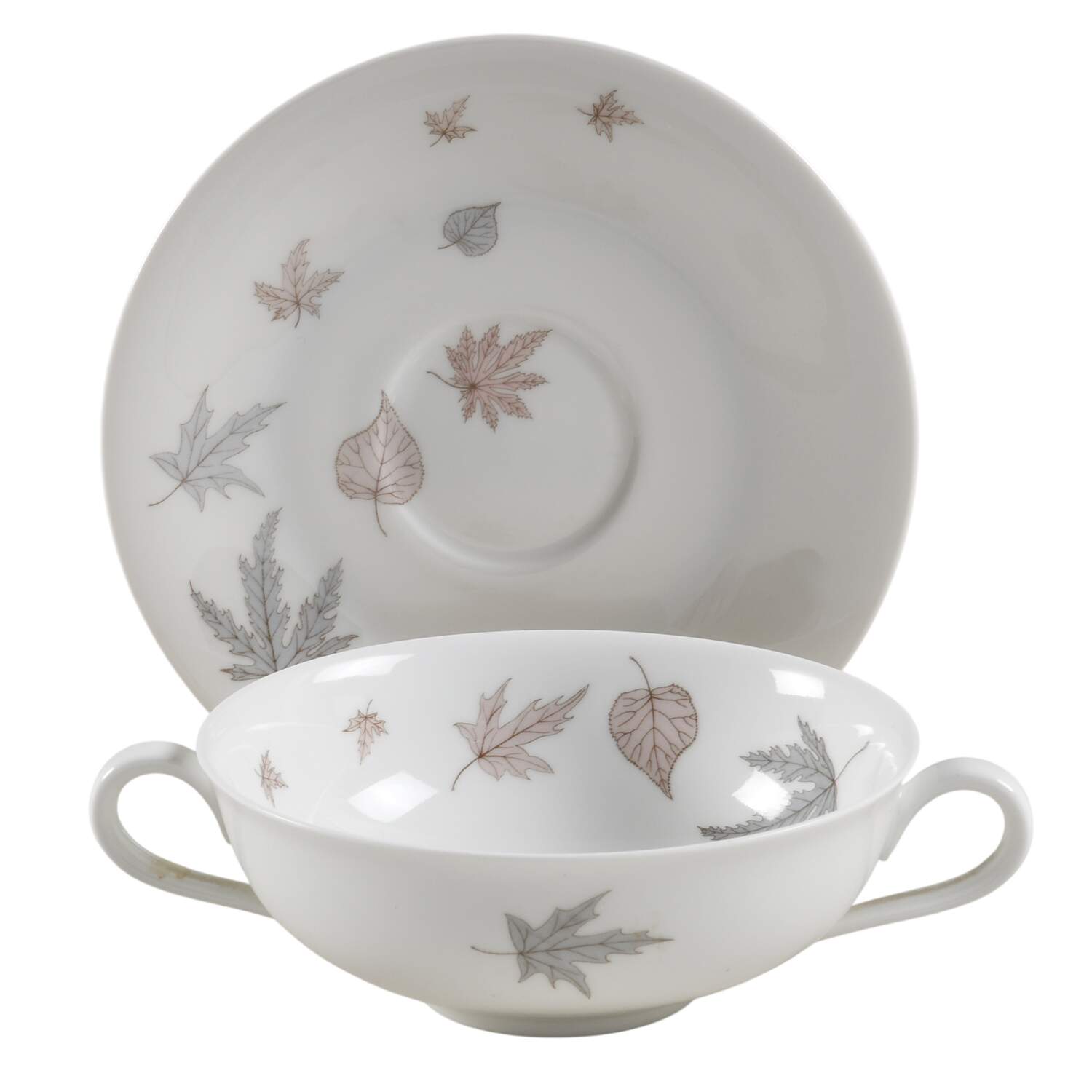 Spessart Flat Cream Soup Bowl & Saucer Set by Heinrich - H&C-1