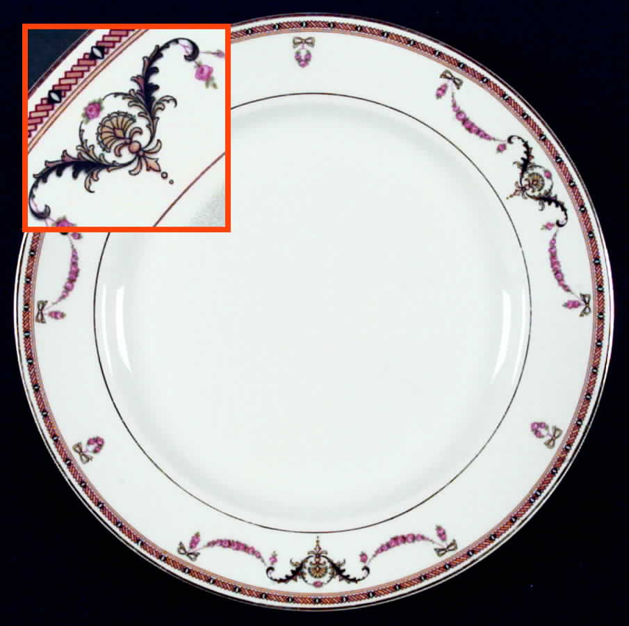 St Germaine (White Body) Dinner Plate by Heinrich - H&C-1