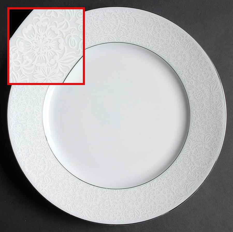 White Lace Dinner Plate by Heinrich - H&C-1
