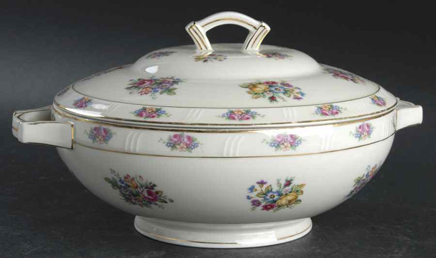 Parisian Chintz Round Covered Vegetable by Haas-Czjzek Coronado-1