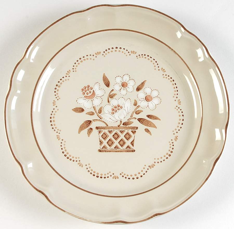 Mayblossom Brown Dinner Plate by Hearthside-1
