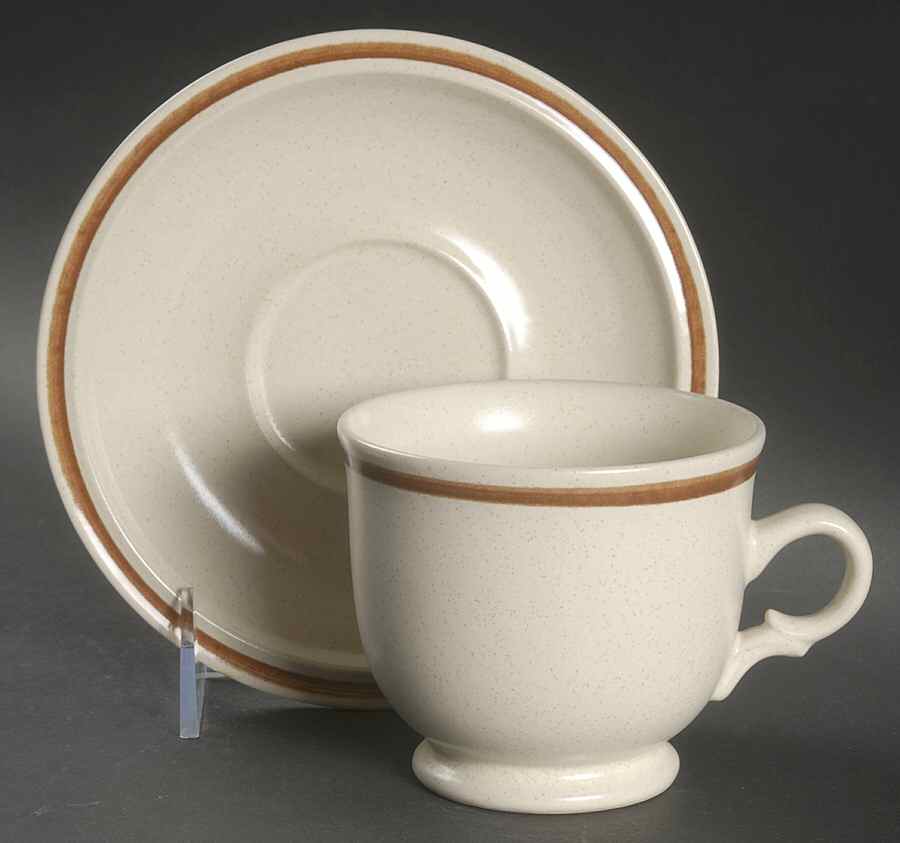 Summertime Footed Cup & Saucer Set by Hearthside-1