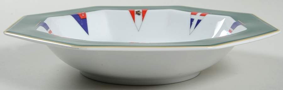 Signals Blue (Navy) Rim Soup Bowl by Daniel Hechter-1