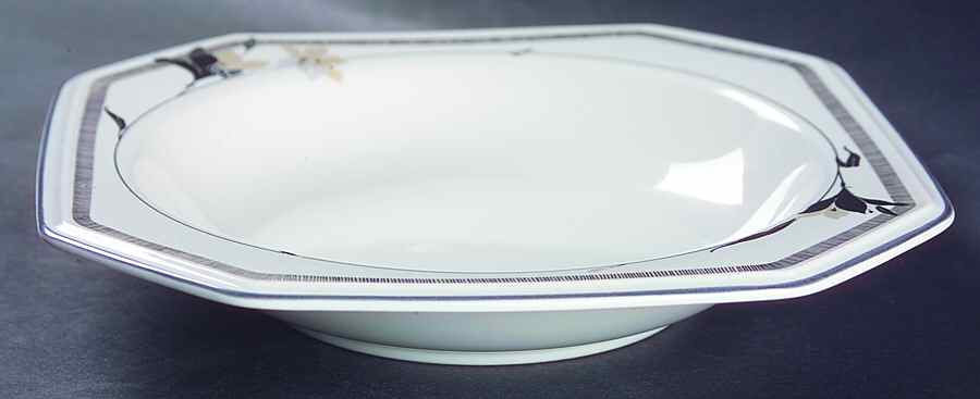 Wood Lily Rim Soup Bowl by Daniel Hechter-1