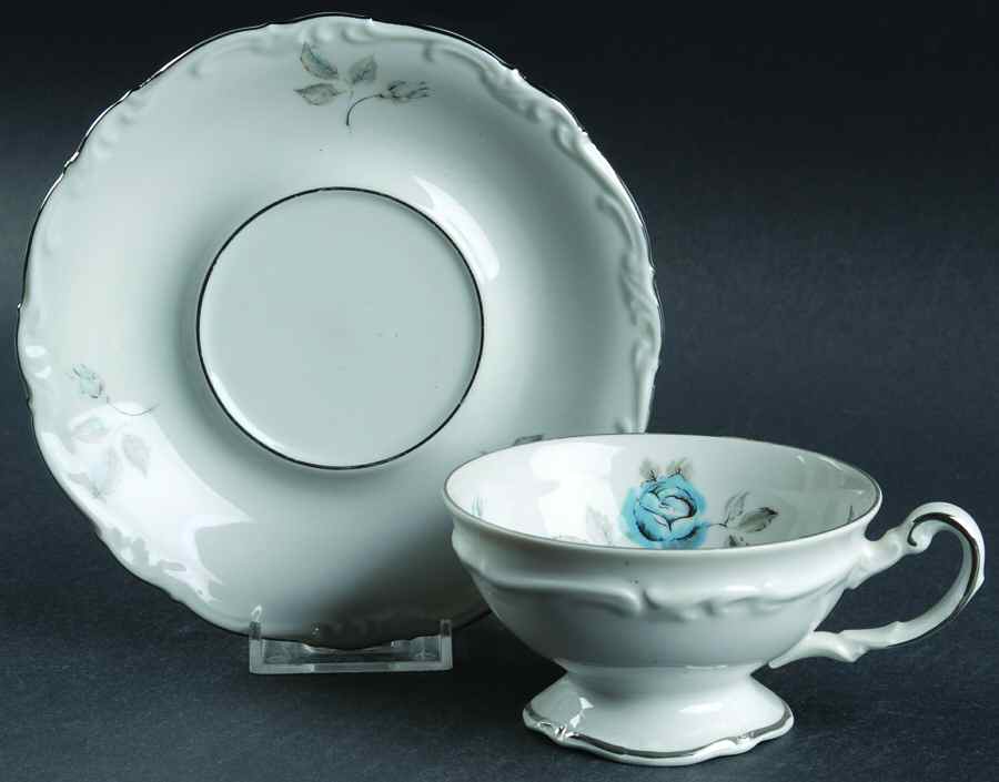 Louise Footed Cup & Saucer Set by Hertel Jacob-1