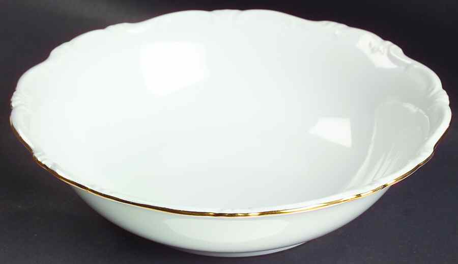 Margaret (Gold Trim) 9" Round Vegetable Bowl by Hertel Jacob-1