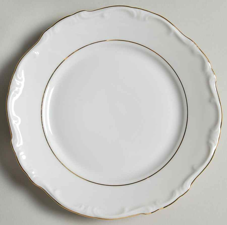 Margaret (Gold Trim) Bread & Butter Plate by Hertel Jacob-1