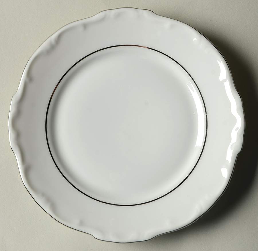 Margaret (Platinum Trim) Bread & Butter Plate by Hertel Jacob-1