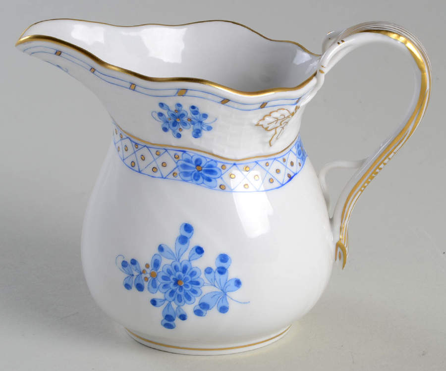 Blue Garden (Wb) Creamer by Herend-1