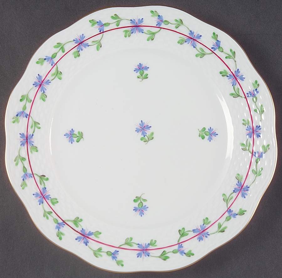 Blue Garland (PBG) Dessert Luncheon Plate by Herend-1
