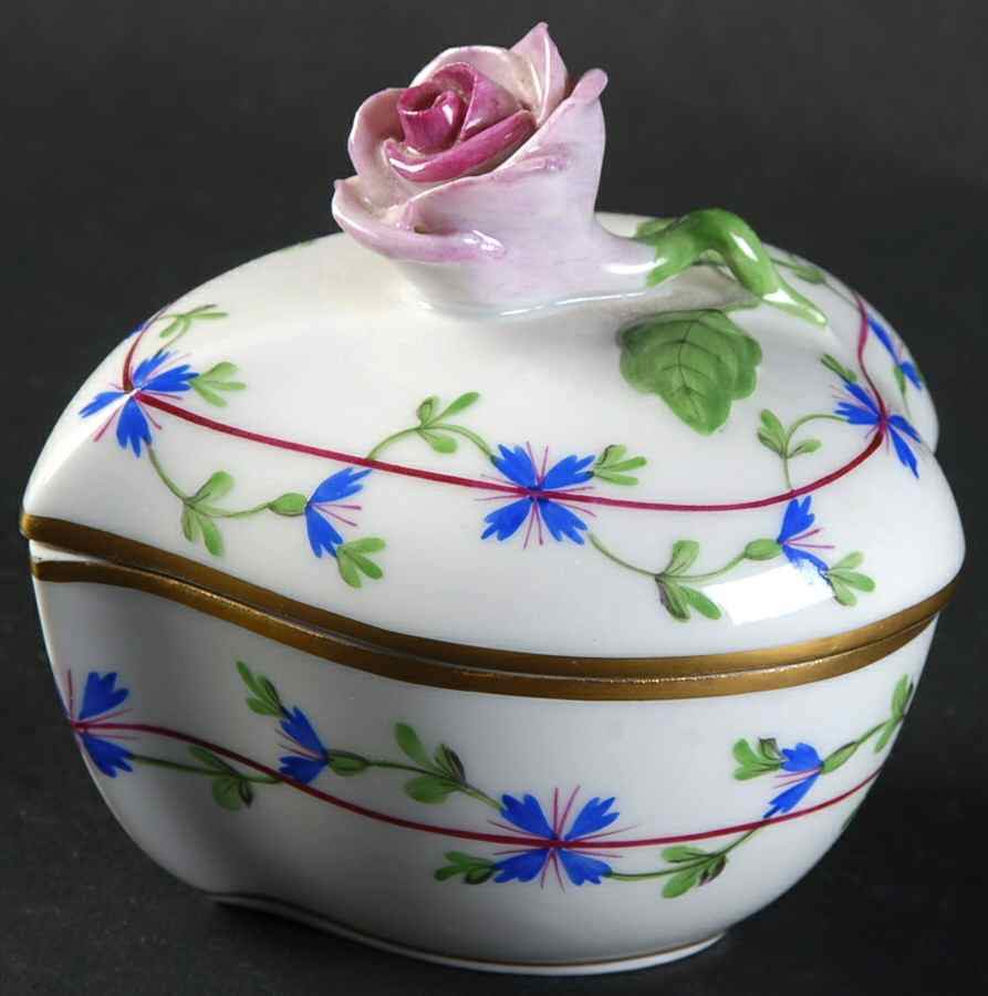 Blue Garland (PBG) Small Household Box by Herend-1