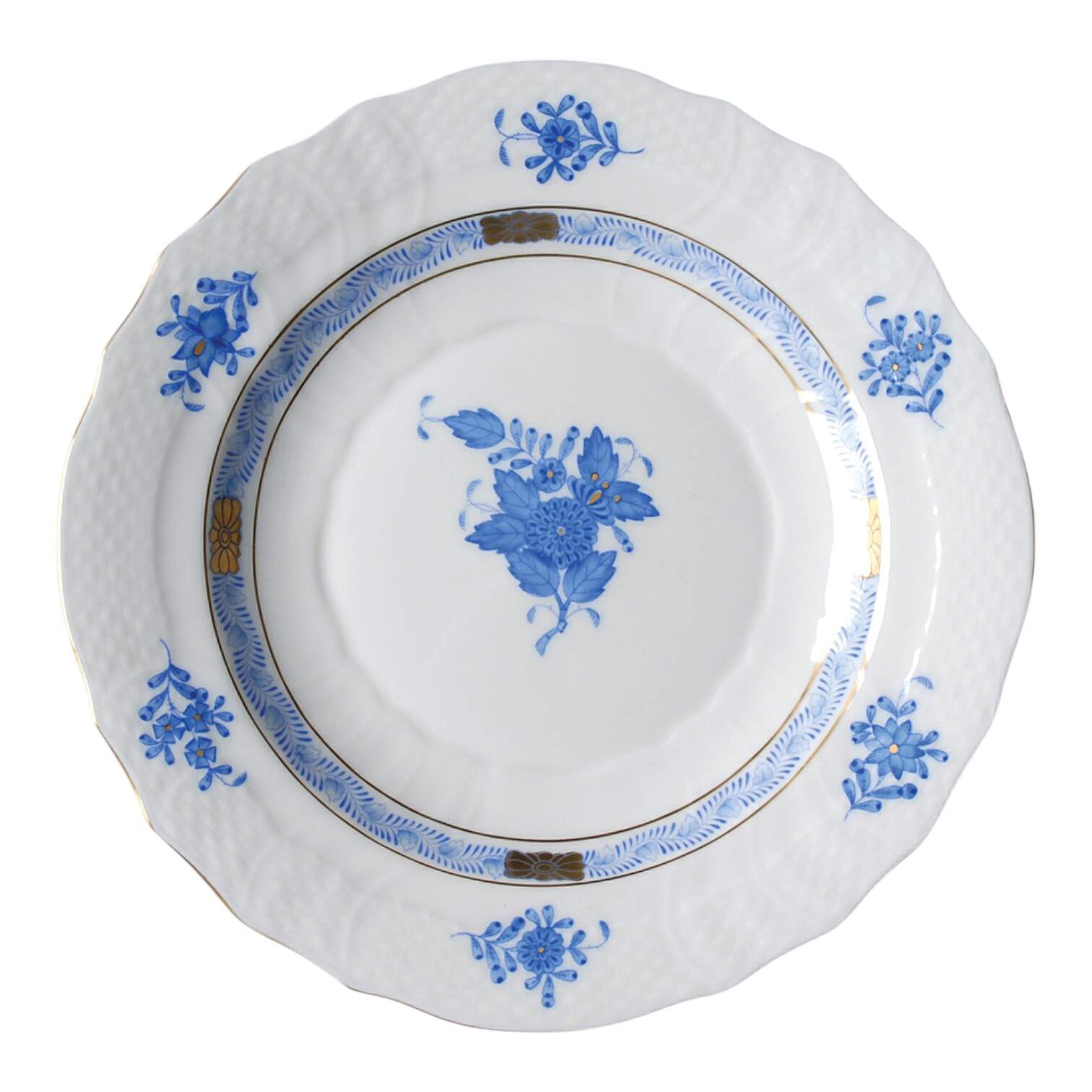 Chinese Bouquet Blue (AB) Salad Plate by Herend-1