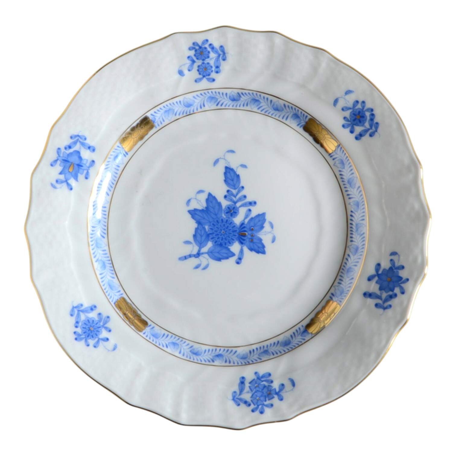 Chinese Bouquet Blue (AB) Bread & Butter Plate by Herend-1