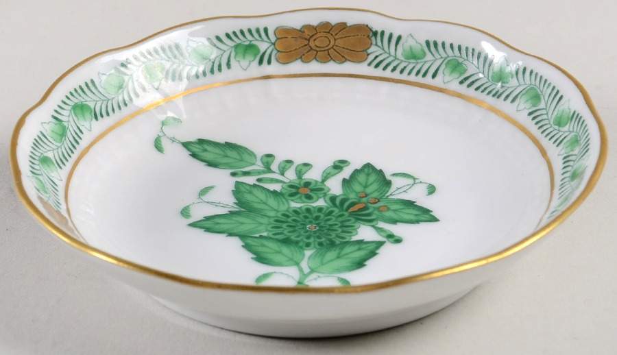 Chinese Bouquet Green (AV) Coaster by Herend-1
