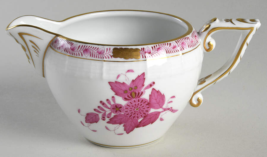 Chinese Bouquet Raspberry (AP) Creamer by Herend-1