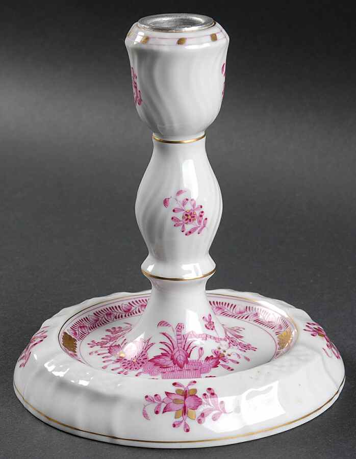 Chinese Bouquet Raspberry (AP) Candelabra/Lamp Base-For 2, 3 Or 4 Candelabra Arm by Herend-1