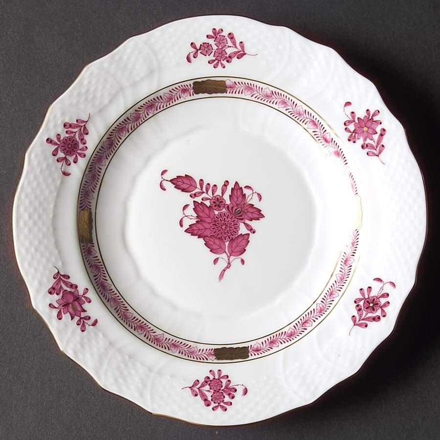 Chinese Bouquet Raspberry (AP) Salad Plate by Herend-1