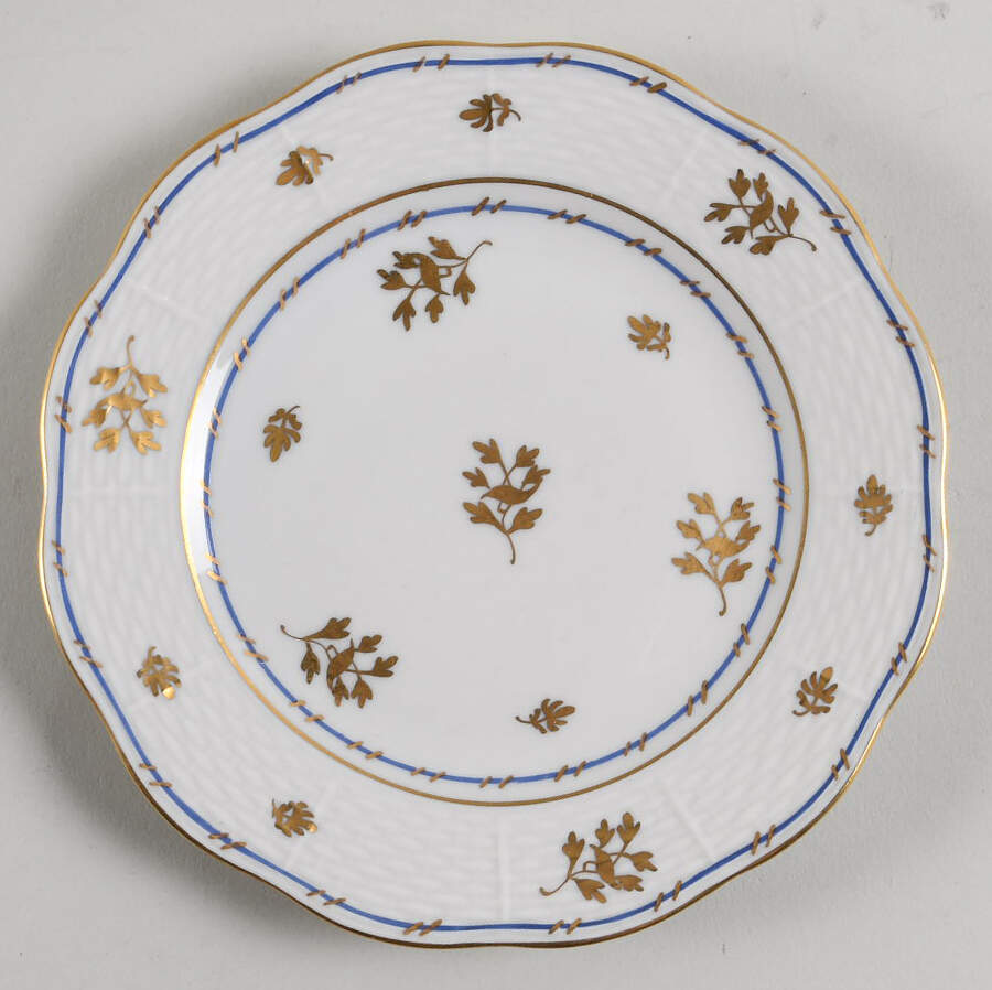 Coronation (Bat) Bread & Butter Plate by Herend-1