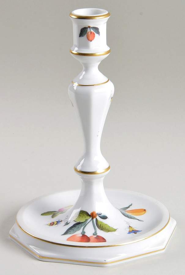 Fruits & Flowers (BFR) 7" Candlestick by Herend-1