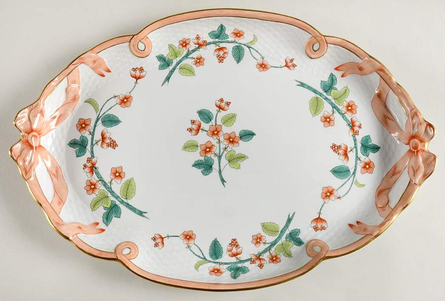 Livia (WBOS) 15" Oval Tray by Herend-1