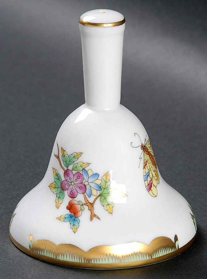 Queen Victoria (Green Border) Bell by Herend-1