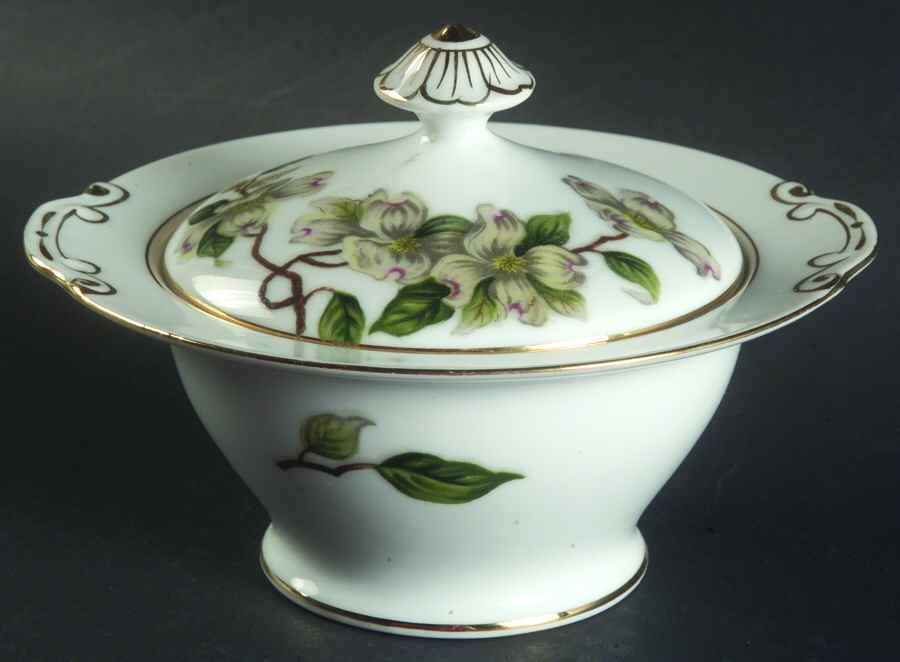 Geneva Sugar Bowl & Lid by Hira China-1