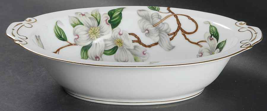 Geneva 10" Oval Vegetable Bowl by Hira China-1