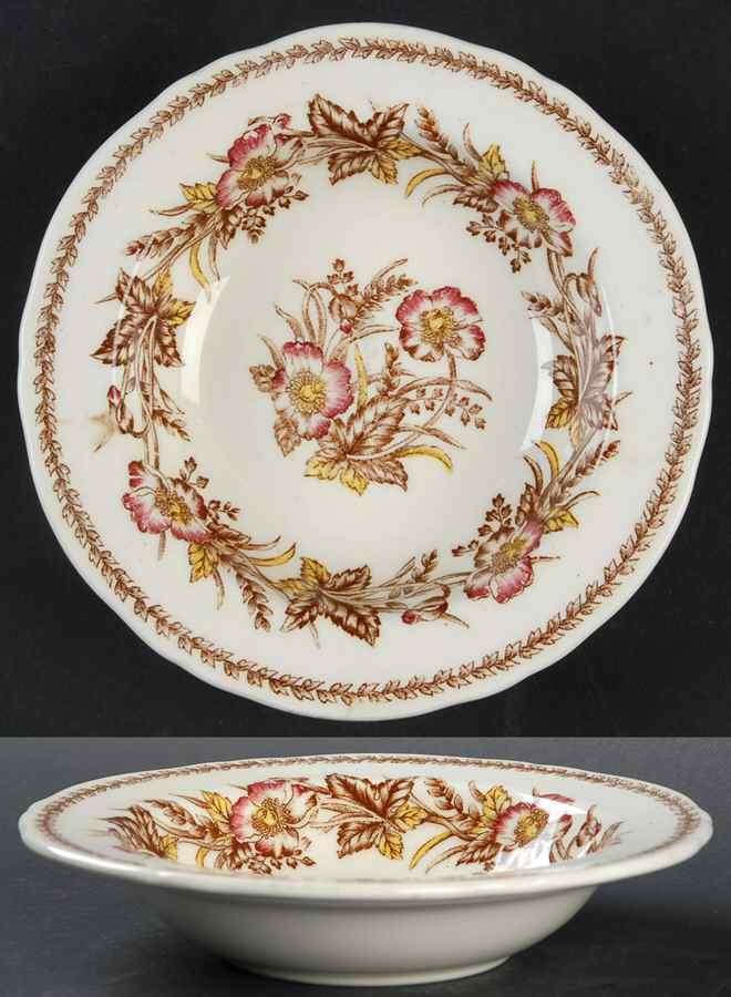 Sylvan Rim Fruit/Dessert (Sauce) Bowl by Hira China-1