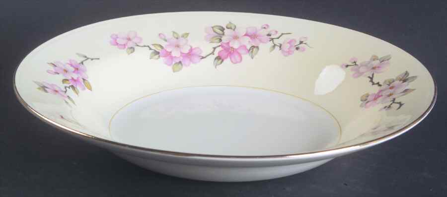 Apple Blossom Rim Soup Bowl by Homer Laughlin -1