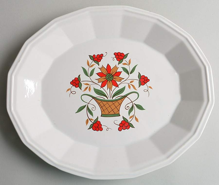 Bayberry 13" Oval Serving Platter by Homer Laughlin -1