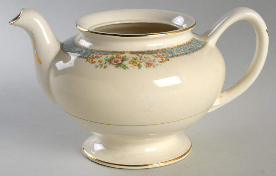 Blue Dawn Teapot No Lid by Homer Laughlin -1