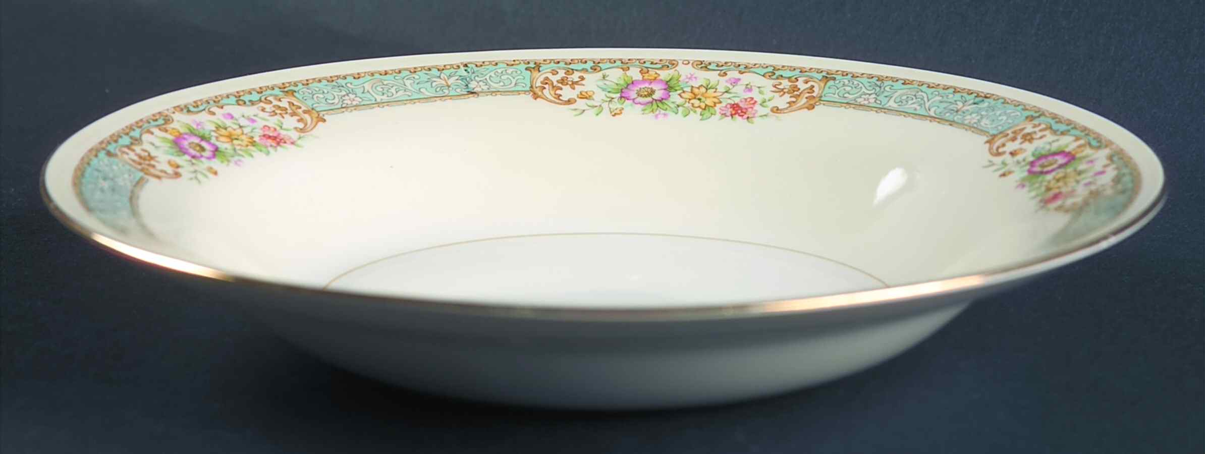Blue Dawn Rim Soup Bowl by Homer Laughlin -1