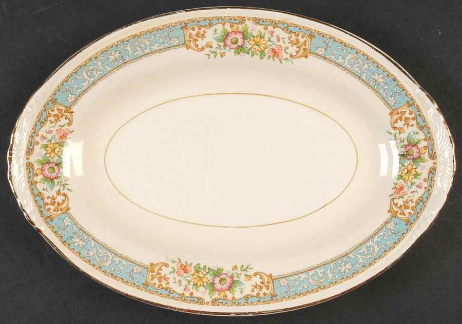 Blue Dawn Relish/Gravy Underplate by Homer Laughlin -1