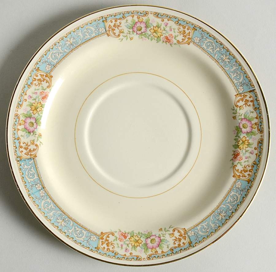 Blue Dawn Saucer for Cream Soup Bowl by Homer Laughlin -1