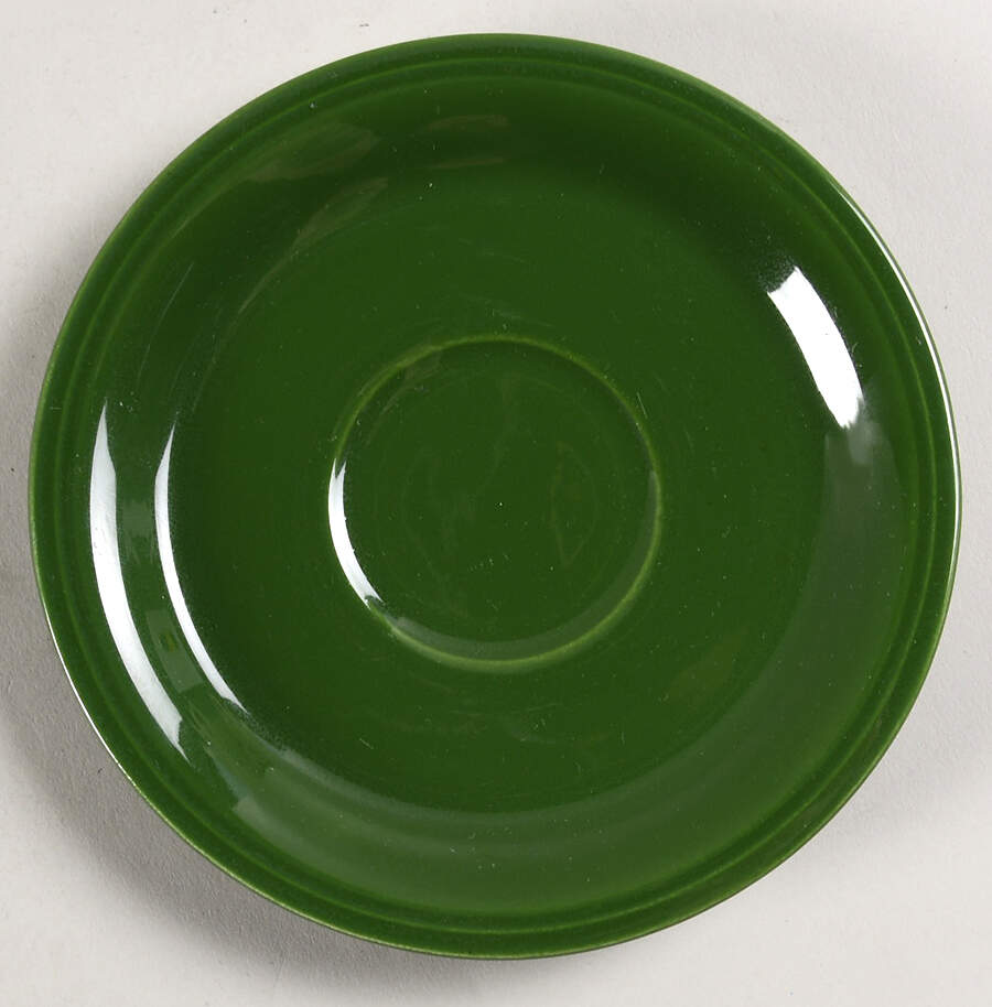 Carnival Green (Forest) Saucer by Homer Laughlin -1