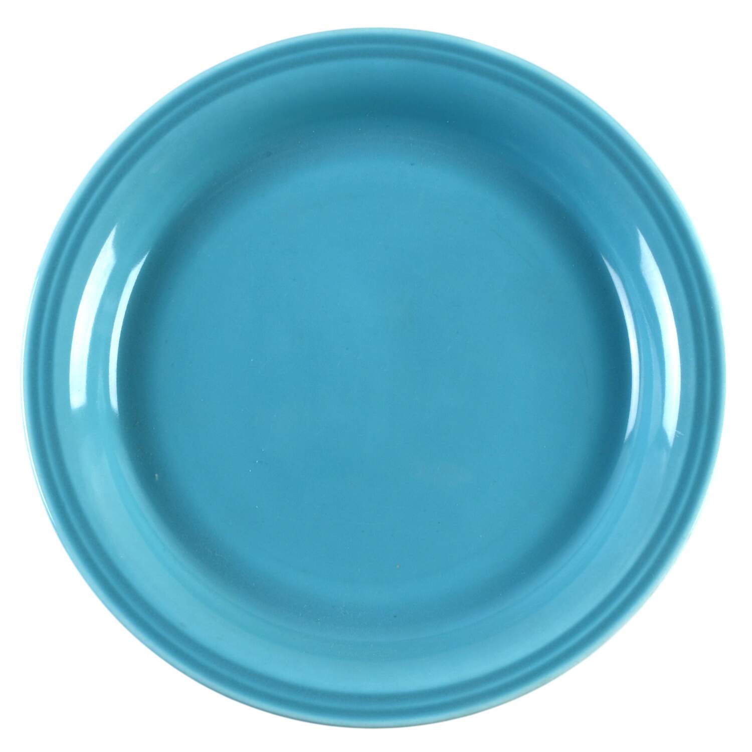 Carnival Turquoise Saucer by Homer Laughlin -1