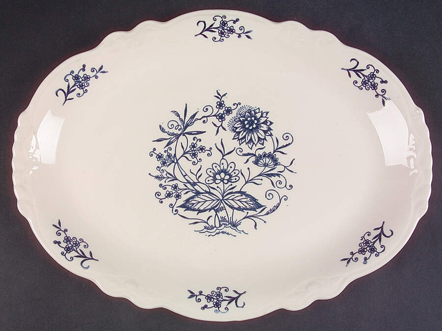 Dresden 13" Oval Serving Platter by Homer Laughlin -1