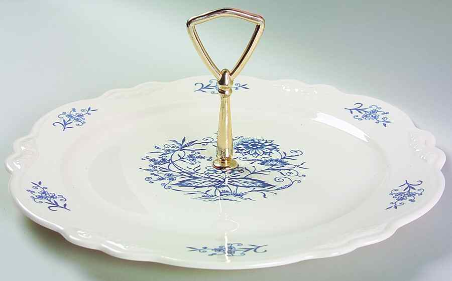 Dresden Round Serving Plate with Handle (CH) by Homer Laughlin -1
