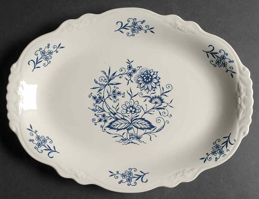 Dresden 11" Oval Serving Platter by Homer Laughlin -1
