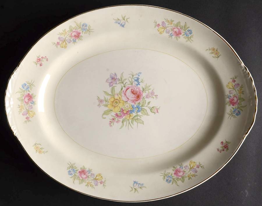 Dresden 13" Oval Serving Platter by Homer Laughlin -1