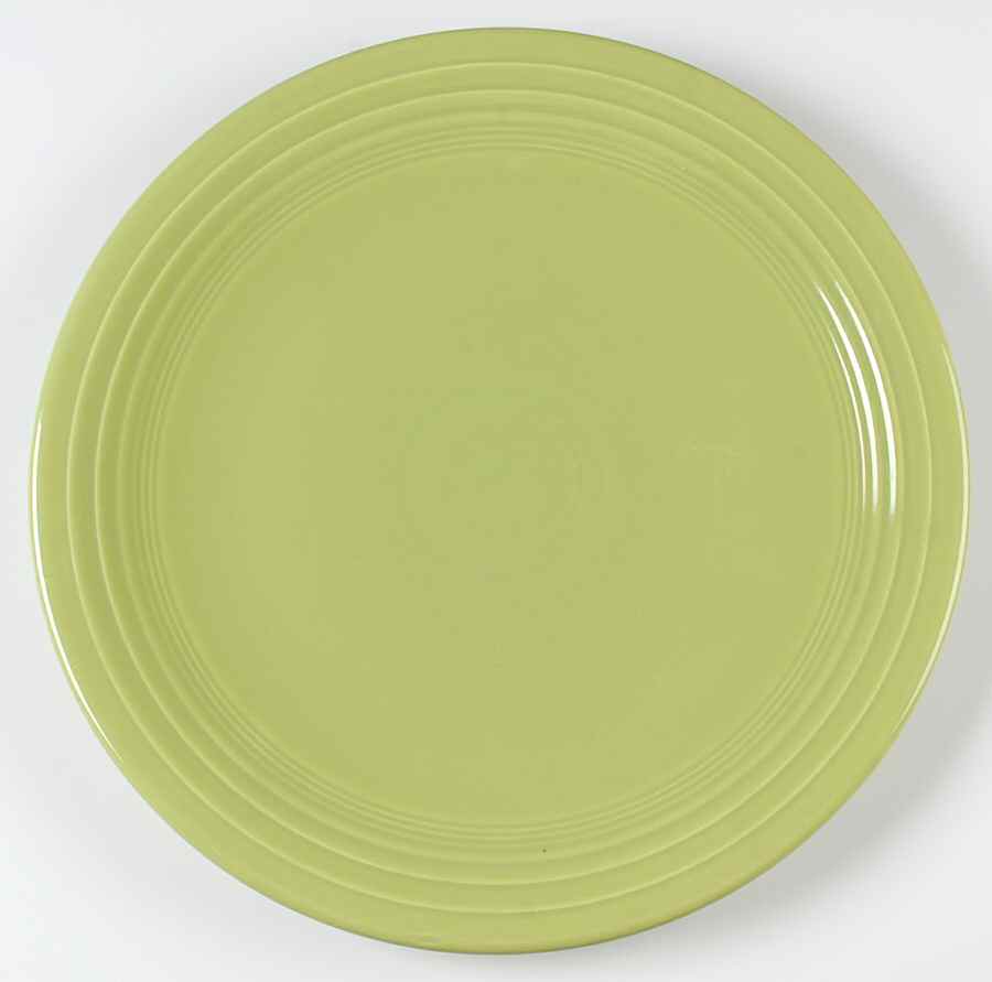 Fiesta Chartreuse (Older) 14" Chop Plate (Round Platter) by Homer Laughlin -1