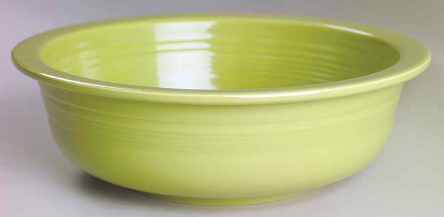 Fiesta Chartreuse (Older) 8" Nappy by Homer Laughlin -1