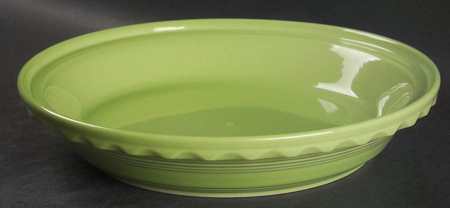 Fiesta Chartreuse (Intro 1997) Pie Serving Plate by Homer Laughlin -1