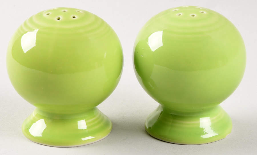 Fiesta Chartreuse (Intro 1997) Salt & Pepper Set by Homer Laughlin -1