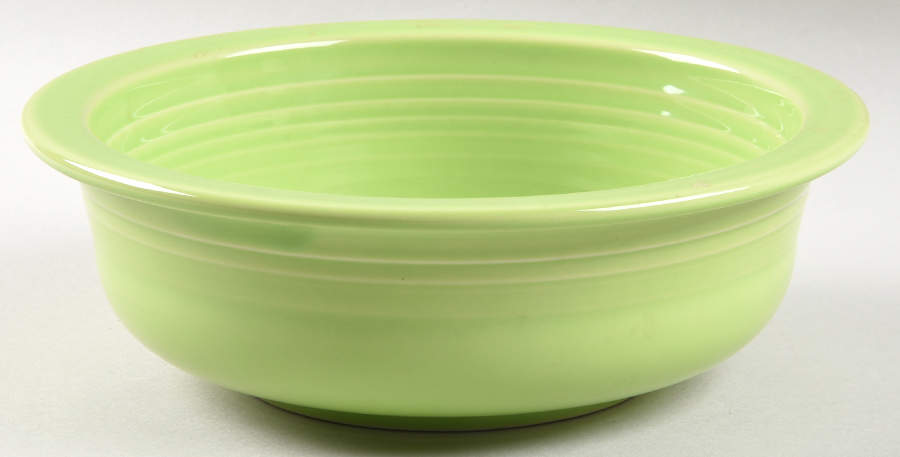 Fiesta Chartreuse (Intro 1997) 8" Round Vegetable Bowl by Homer Laughlin -1
