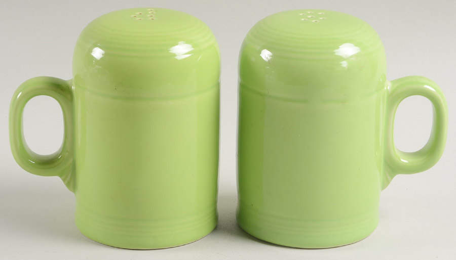 Fiesta Chartreuse (Intro 1997) Stove Top Salt & Pepper Set by Homer Laughlin -1