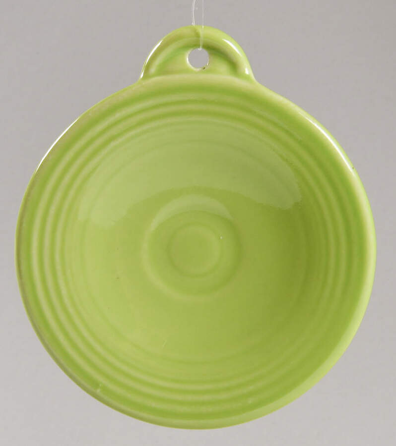 Fiesta Chartreuse (Intro 1997) Plate Shape Ornament by Homer Laughlin -1