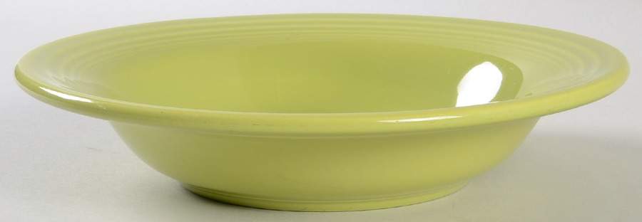 Fiesta Chartreuse (Intro 1997) 8" Individual Pasta Bowl by Homer Laughlin -1