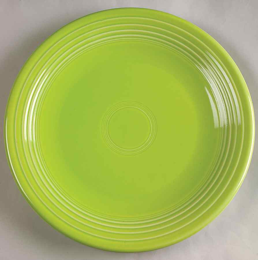 Fiesta Chartreuse (Intro 1997) 11" Chop Plate (Round Platter) by Homer Laughlin -1